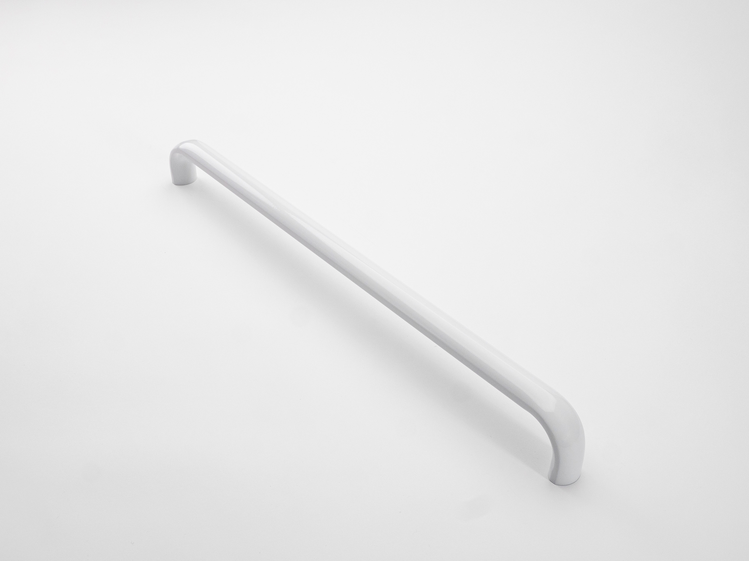 Bent aluminium tubular handle - Glossy White Painted